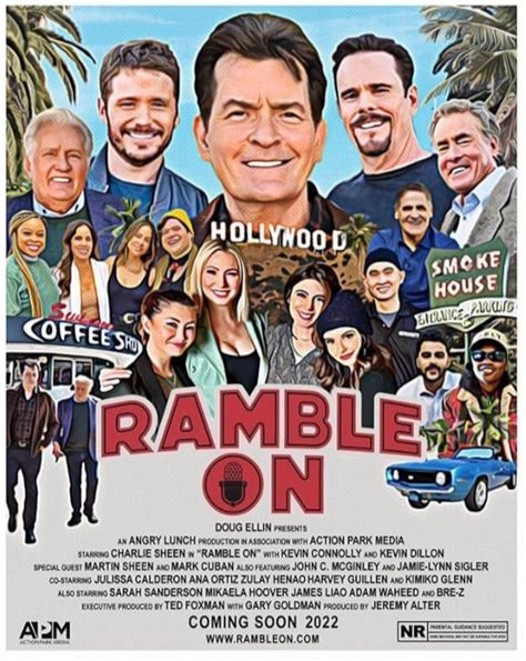 Mar 3, 2022 · The Two and a Half Men alum is set to star in Ramble On, a new potential series set in Hollywood from Entourage creator Doug Ellin. Sheen will play himself in “a scripted dramedy immersed in ... 